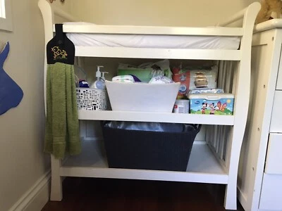 sleigh style changing table