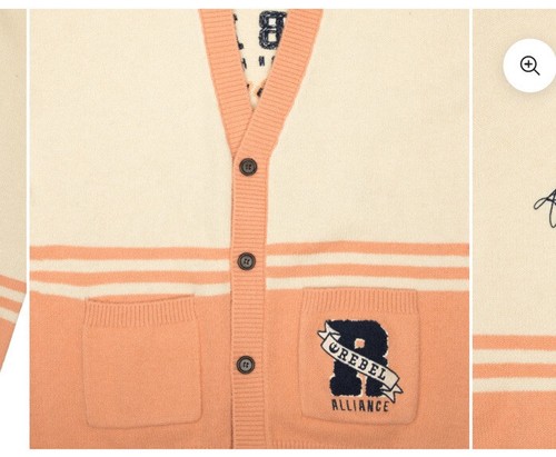 Heroes & Villains STAR WARS PRINCESS LEIA VARSITY CARDIGAN taglia media NUOVO ETICHETTE - Foto 15 di 23