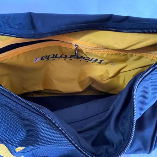 RALPH LAUREN POLO SPORT heavy nylon shoulder duffel TRAVEL bag - Picture 5 of 7