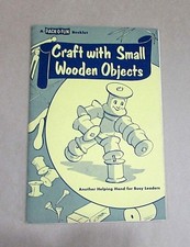 Teachers' Vintage 1961 Craft w Small Wooden Objects Pack-O-Fun Booklet FREE S/H
