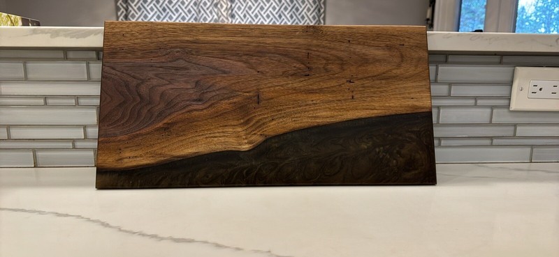 Black Walnut With Brown Epoxy Charcuterie Board/ Cutting Board/ Cheese Board 