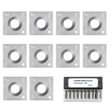 10Pcs Wood Carbide Inserts Cutters for Wood Lathe Turning Tool 14x14x2mm-30°