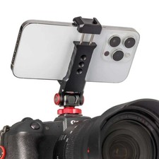 Smartphone Stativhalterung mit Cold Shoe Mount,  hochwertig aus Aluminium