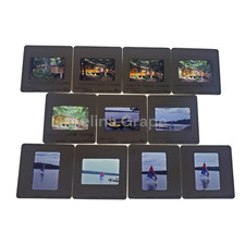 10+/Lot 1982 Anstruther Lake 35mm Film Slide Ontario Canada Granny Bikini Sail