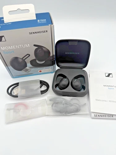 Sennheiser Momentum Sport Earbuds Polar Black  Bluetooth w/ Access. Genuine OEM