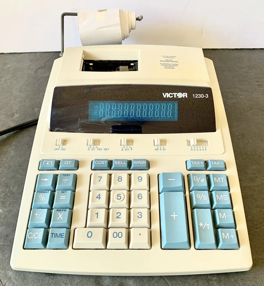 Victor Technology 12-Digital Print Electronic Desktop Commercial Calculator 1230 - Image 2 of 4