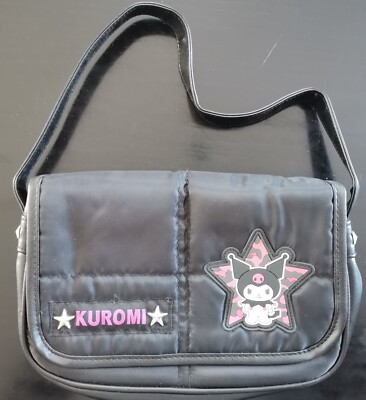 Sanrio Hello Kitty Kuromi Handtasche schwarz rosa pink mit Nieten abwaschbar