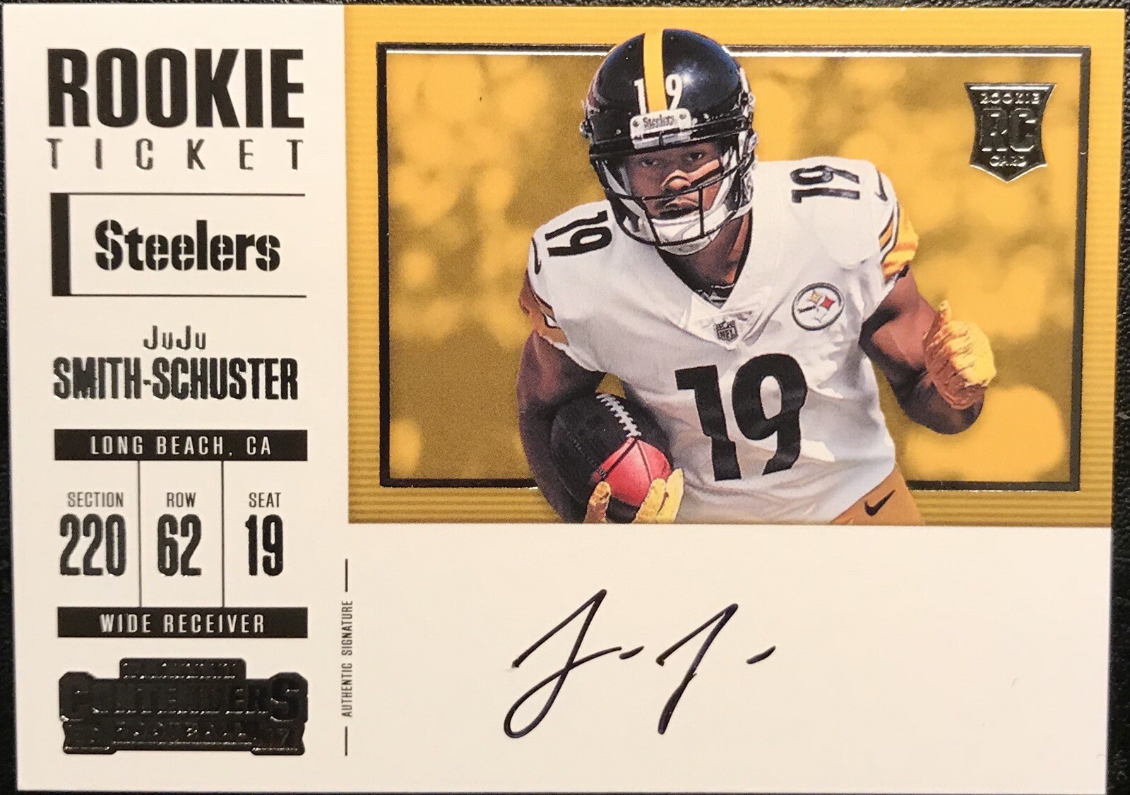 JUJU SMITH-SCHUSTER 2017 Panini Contenders Rookie Ticket Variation AUTO SP PR250