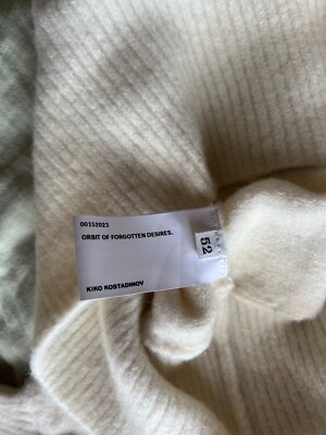 Kiko Kostadinov Angelos Jumper Sweater - Size 52 - Pink Off