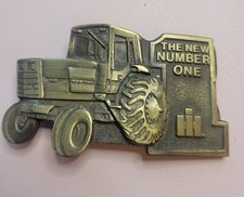 International Harvester Spec-Cast Brass Belt Buckle IH 5288 "The New Number One"