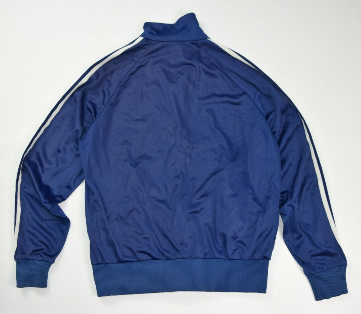 Adidas track zip jacket blue trefoil vintage firebird s.50