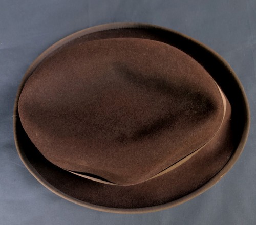 Vintage Wormser Royal Luxury Midas Men's Chocolate Brown Fedora Hat Size 6 7/8 ? - Picture 4 of 11