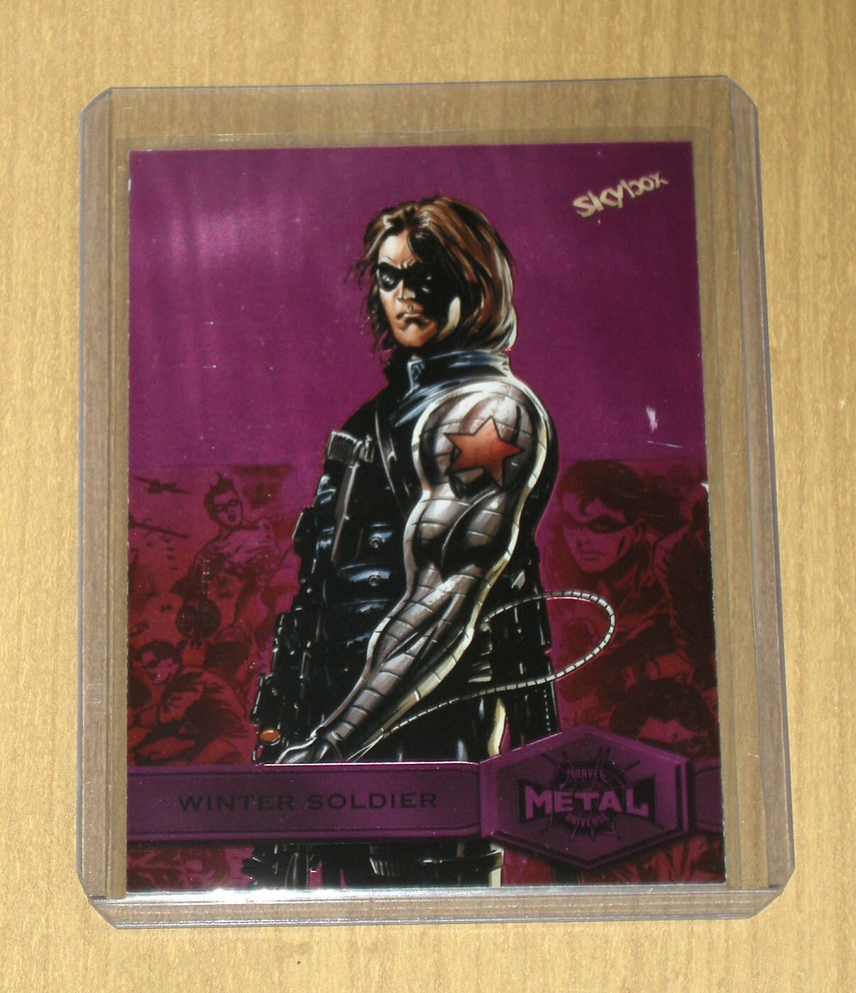 2021 2022 UD Marvel Metal Universe Spider-man PINK F/X WINTER SOLDIER #199 45/75