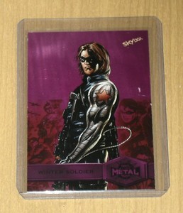 2021 2022 UD Marvel Metal Universe Spider-man PINK F/X WINTER SOLDIER #199 45/75