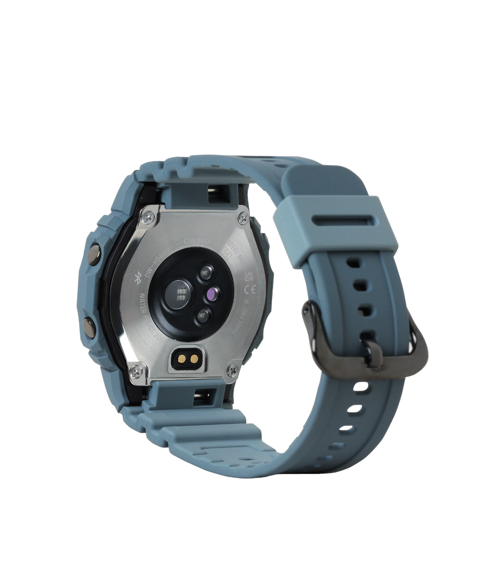 時計 CASIO G-SHOCK DW-H5600 BLUE GRAY DWH5600-2 | Blue Fitness Tracking Smartwatch | MIP LCD Watch