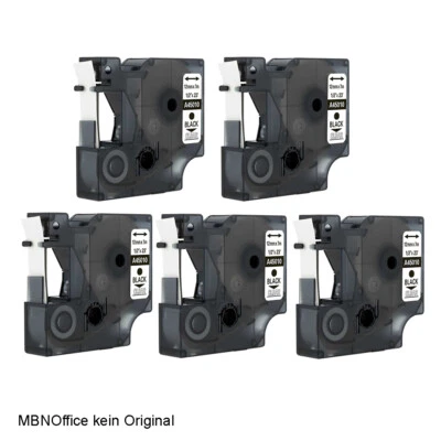 A45010 (D1) 5x passend Dymo Labeldrucker kein Original Dymo Schriftband Set