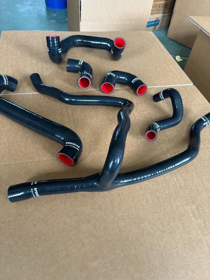 Mangueira de resfriamento de silicone para BMW E30 M20 325 325i 1988 1989 1990 1991 1992 1993 BLK - Imagem 3 de 4