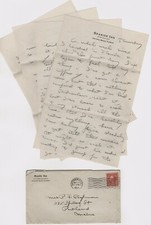 1925 SEASIDE INN ON THE OCEAN FRONT DAYTONA BEACH FLORIDA 4 PAGE LETTER