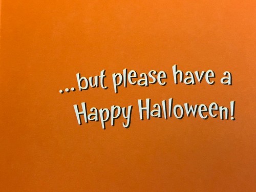 Vintage American Greetings Halloween Greeting Card "Don't Make Me Beg..." Dog... - Picture 3 of 4