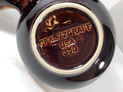 Vintage Pfaltzgraff 3 way Drip Paint Brown Stoneware Divided Snack Tray - Picture 4 of 4