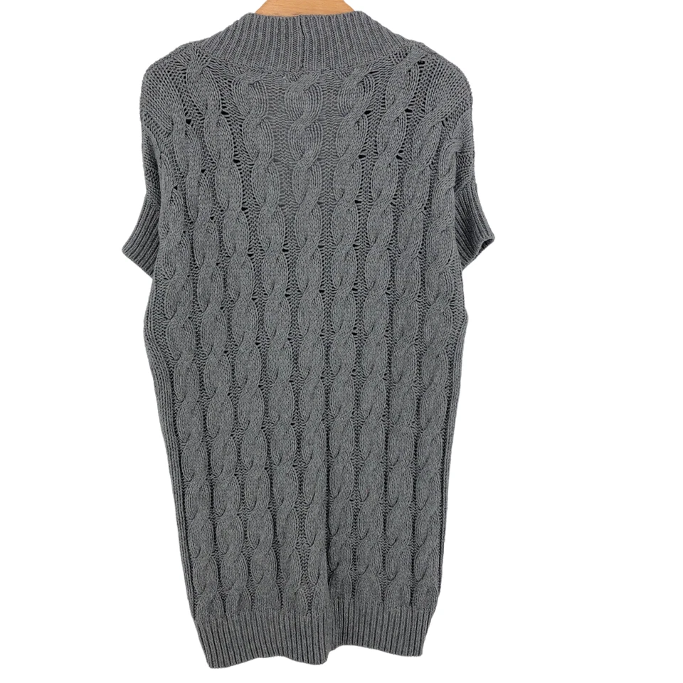 Cárdigan suéter gris manga corta CALVIN KLEIN para hombre talla L Foto 2 de 4