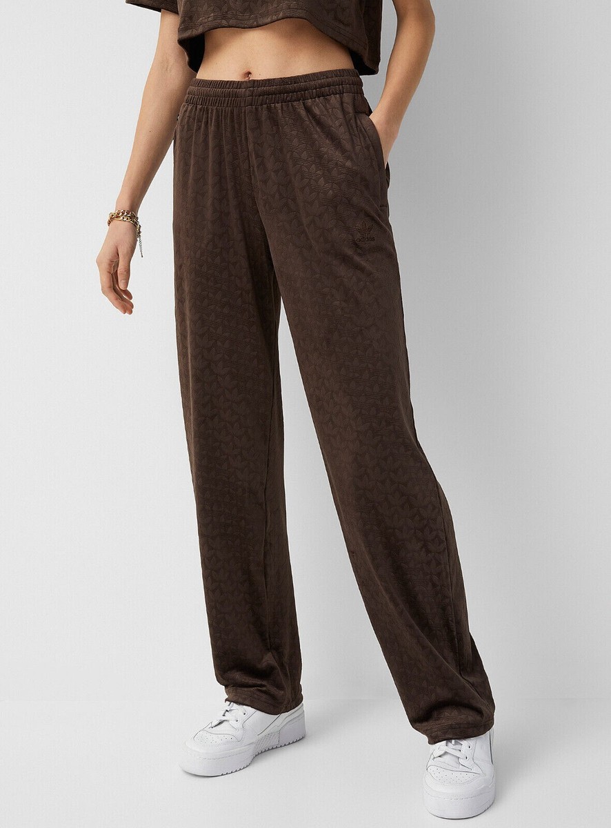 adidas Originals Women's VELVET TREFOIL MONOGRAM PANTS