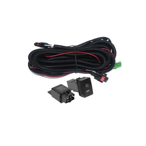 Chrome Bumper Bezels Fog Lights Harness Switch Set For Ford Ecosport 2013-2016 - Picture 7 of 11