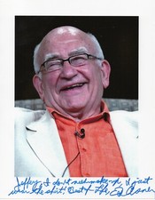 Ed Asner from UP, Mary Tyler Moore Show Original Autographed 8.5 x 11 Photo