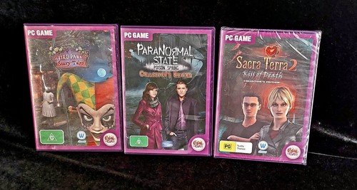 PC Horror Games Pack x 3 CD Rom Games (Sacra Terra 2 Brand New)