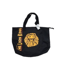 DISNEY The Lion King Broadway Musical VIP Canvas Tote Bag Black Simba Mufasa