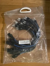 New Middle Atlantic GTY (10) 12inch Twisted IEC SignalSafe Power Cords BlueBlack