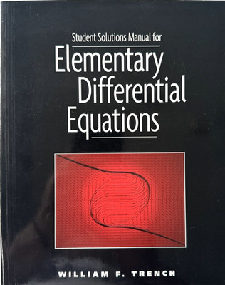 Student Solutions Manual for Elementary Differential Equations PB. (No Disk)