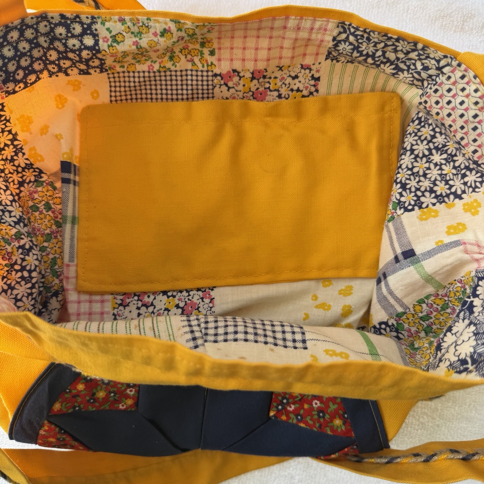 Handmade Patchwork Tote Bag Cottagecore Upcycled … - image 10