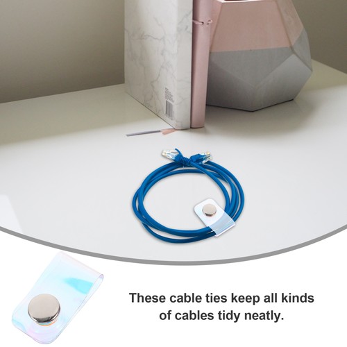 15 Pcs Cable Strap Buttons Cables Organizer Snap Ties Fastener for Cords - Afbeelding 12 van 12