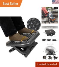 Massage-Textured Under Desk Footrest | 17"L x 13"W, Comfort for Home & Office