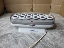 Vintage Conair Instant Heat Hairsetter 12 Hot Hair Rollers Curlers Clips