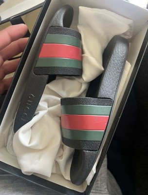 Gucci Kids' Girls Pink GG Logo Rubber Sandals Size EU 29/Us 11.5C