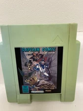 NES Captain Comic 5 Screw Cart Misprint Error Sticker Upside Down Green Rare