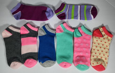Ladie's Low Cut Ankle Socks Multicolor Lot of 8 Pair NWOT