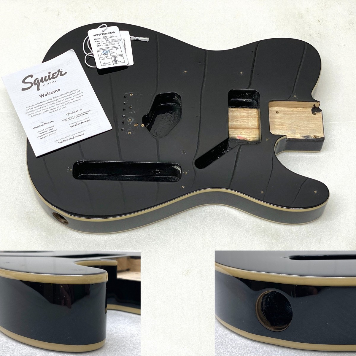 Squier Classic Vibe ボディ PUフェンダーJ ネック差し替え DOUBLE BINDING Full Thickness Classic Vibe Fender Squier 60's