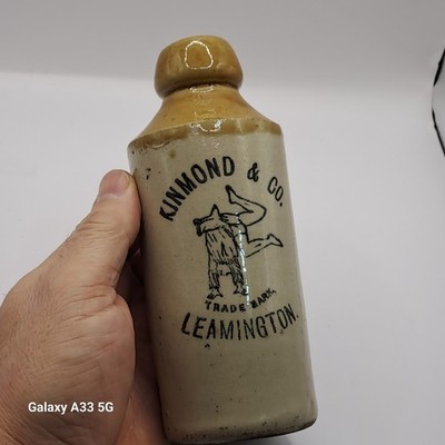 Nice Kinmond Leamington Acrobat Pictorial Victorian Ginger Beer c1890's 