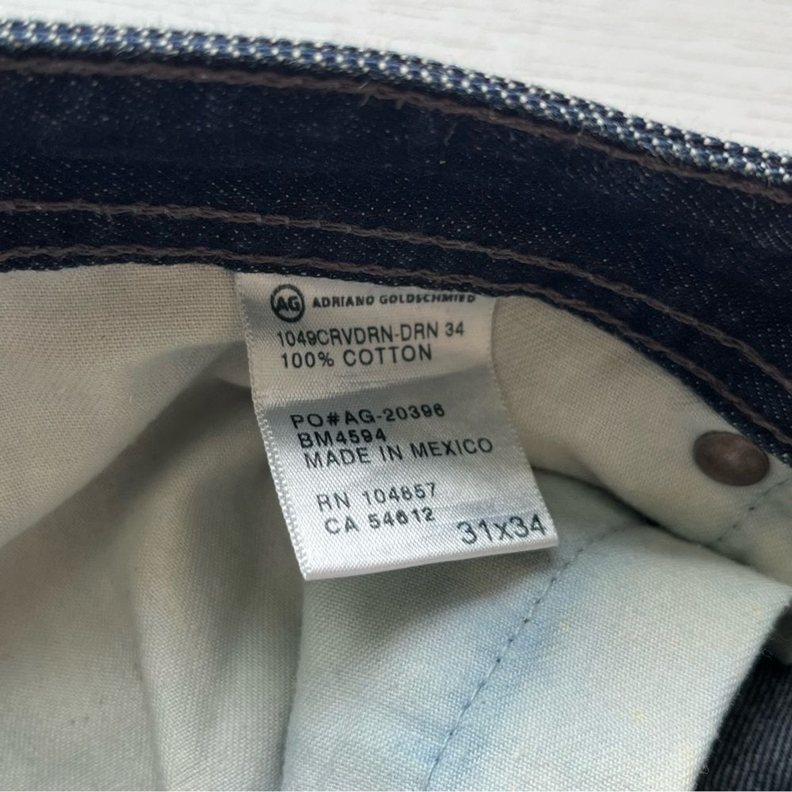 AG Adriano Goldschmied Protege Straight Leg Jeans Blue Size 31 X 34 thumbnail 8