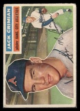 1956 Topps #319 Jack Crimian EX - NM