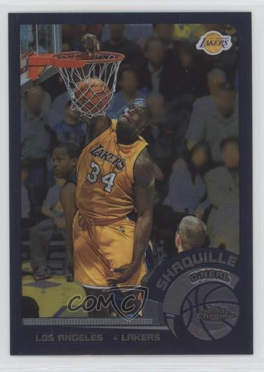 2002-03 Topps Chrome Shaquille O'Neal #1 HOF d4y