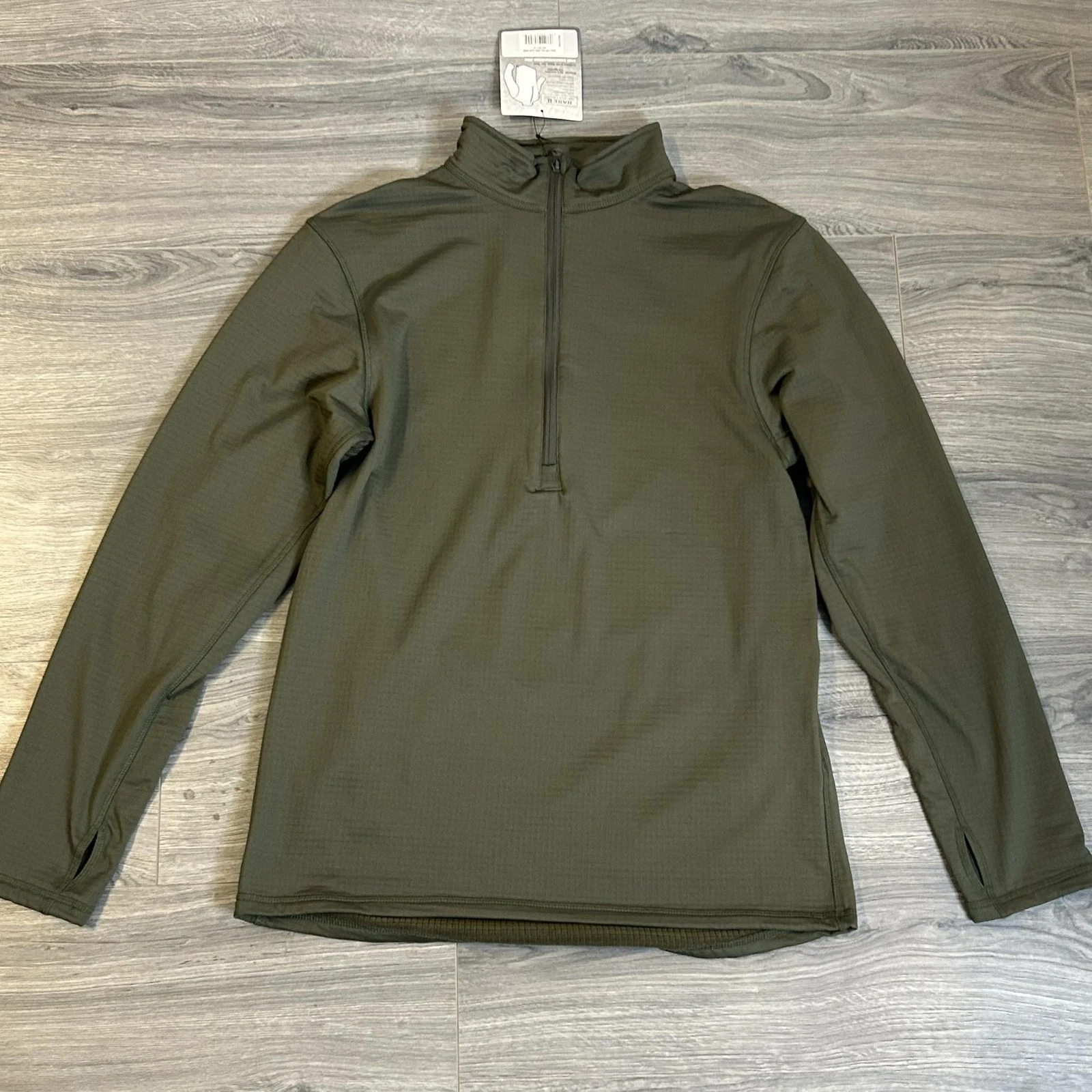 Condor Pullover Mens XL Green Base II Zip Grid Fleece Thermal Tactical Hiking