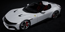 Scale Model Car 1:43 Looksmart FERRARI 12 CYLINDERS SPIDER WHITE Models...