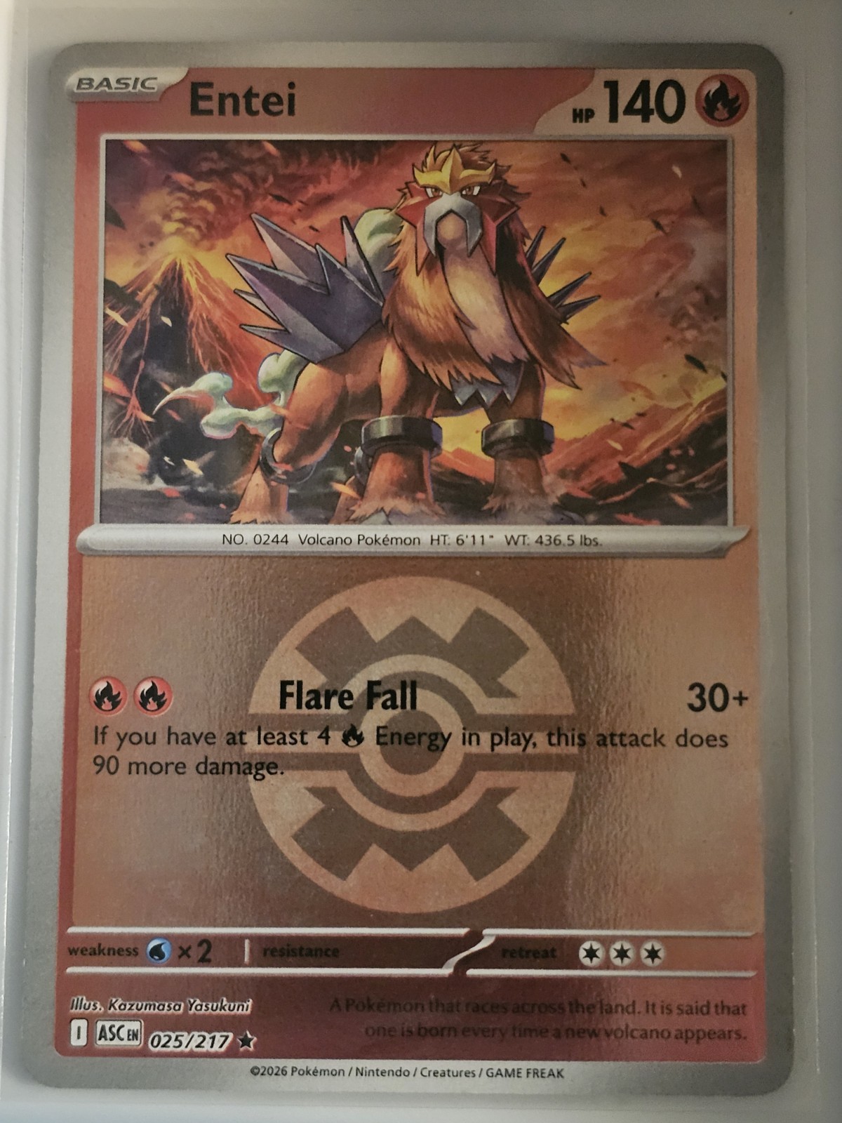 Pokemon: Entei  025/217 Quick Ball (Ascended Heroes)