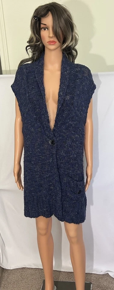 Chico’s Womens One Button Cardigan Sweater Acrylic Blend Size 3 Sz XL - Image 3 of 4