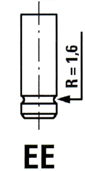 Ipsa Einlassventil VL101600 FüR Fiat Alfa Lancia SW Kappa Delta Dedra Tipo Croma-image