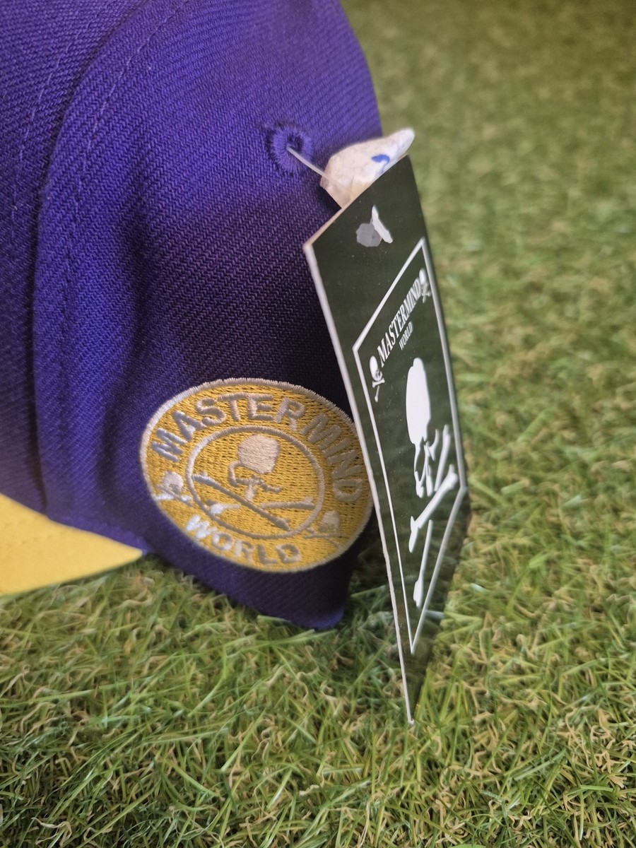 Mitchell & Ness X Mastermind World Japan Hat Purple Yellow